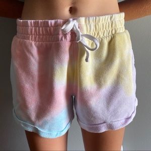 Pastel Tie-dye Lounge Shorts